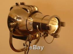 VINTAGE THEATRE LIGHT ANTIQUE FLOOR LAMP INDUSTRIAL LOFT DESIGN EAMES STARCK 50s