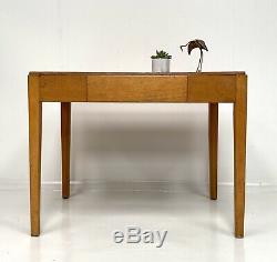 VINTAGE WOODEN WRITING DESK / KITCHEN DINING TABLE 1950s Ex MOD School / Factory