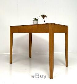 VINTAGE WOODEN WRITING DESK / KITCHEN DINING TABLE 1950s Ex MOD School / Factory