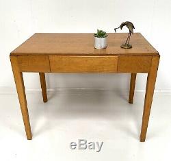 VINTAGE WOODEN WRITING DESK / KITCHEN DINING TABLE 1950s Ex MOD School / Factory