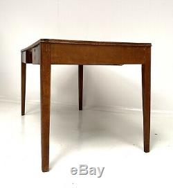 VINTAGE WOODEN WRITING DESK / KITCHEN DINING TABLE 1960 Ex MOD School / Factory