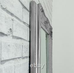 Verona Full Length Silver Shabby Chic Leaner Wall Mirror 72 x 29 6ft Tall