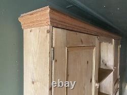 Very Large Rustic Vintage Antique Pine Country Kitchen Dresser Freestanding Unit