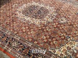 Very large antique vintage rug carpet wool 325 X 226cm pers ain BIDI-JAR