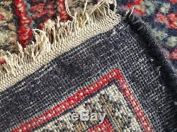 Very large antique vintage rug carpet wool 330x230cm royal mir sa-roug