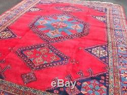 Very large antique vintage rug carpet wool 364 x 270cm cm pers ian VISS