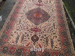Very large huge vintage rug carpet wool 225 x 125 cm per-sian