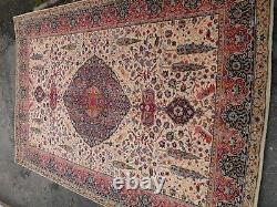 Very large huge vintage rug carpet wool 225 x 125 cm per-sian