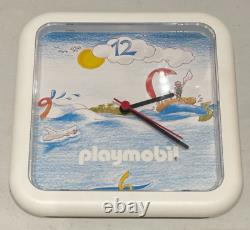 Very rare playmobil real working full size wall clock new in box
