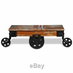VidaXL Coffee Table Reclaimed Wood 90x45x35 cm Accent Table Room Furniture