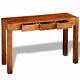 Vidaxl Solid Sheesham Wood Console Table Cabinet Sideboard 3 Drawers 80 Cm