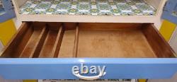 Vintage 1950s Blue Kitchen Cupboard Pantry Larder Unit