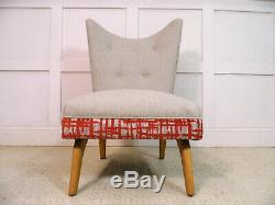 Vintage 1950s Howard Keith Encore Bambino Cocktail Chair bespoke design wool
