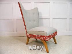 Vintage 1950s Howard Keith Encore Bambino Cocktail Chair bespoke design wool