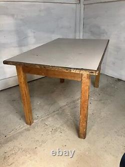 Vintage 1950s Kitchen Table, Pine And Formica Retro DELIVERY AVAILABLE