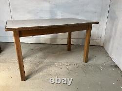 Vintage 1950s Kitchen Table, Pine And Formica Retro DELIVERY AVAILABLE