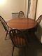 Vintage 1960s Ercol Drop Leaf Dining Table And 4 Chairs