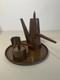 Vintage 1960s Retro Mid-century Copper Coffee Set By Argv Portugal