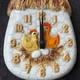 Vintage 1970s Chicken Little Rooster Ceramic Kitchen Wall Clock Sears Roebuck