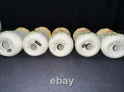 Vintage 1976 Old Japan MERRY MUSHROOM KITCHEN CANISTER SET Lot Of 13 Pieces