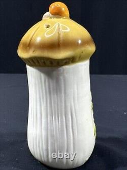 Vintage 1976 Old Japan MERRY MUSHROOM KITCHEN CANISTER SET Lot Of 13 Pieces