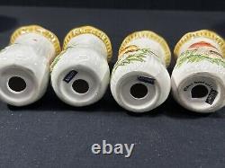 Vintage 1976 Old Japan MERRY MUSHROOM KITCHEN CANISTER SET Lot Of 13 Pieces