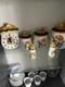 Vintage 1978 Sears Merry Mushroom Canister Set Complete Four Kitchen Collectible
