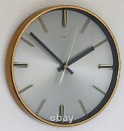Vintage 20cm Metamec Wall Clock Retro Mid Century Style 1970s Kitchen Clock