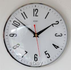 Vintage 21cm Metamec Wall Clock White Retro Mid Century 1970s Kitchen Clock