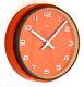 Vintage 22cm Metamec Wall Clock Orange Retro Mid Century 1970s Kitchen Clock