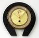 Vintage 25cm Lucky Horseshoe Wall Clock Ffr French Yellow Retro Mid Century