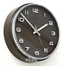 Vintage 25cm Metamec Wall Clock Brown Retro Mid Century 1970s Kitchen Clock