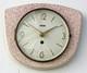 Vintage 25cm Peter Wall Clock Ceramic Retro Atomic Mid Century Pink German