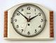 Vintage 26cm Garant Wall Clock Ceramic Retro Atomic Mid Century White German