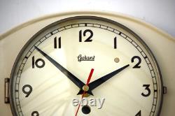 Vintage 26cm Garant Wall Clock Ceramic Retro Atomic Mid Century White German