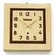 Vintage 28cm Vedette Wall Clock Retro Mid Century Style French Antique Wooden