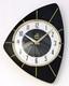 Vintage 29cm Japy Wall Clock French Formica Retro Mid Century Atomic Wooden