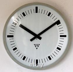 Vintage 29cm Pragotron Wall Clock Industrial Retro Mid Century Factory Gift