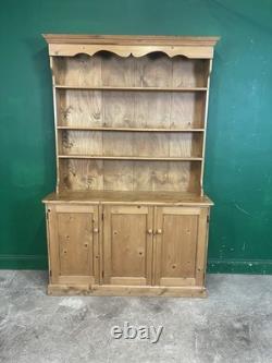 Vintage 2 Piece Pine Kitchen Dresser Rustic Farmhouse