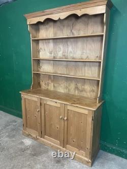 Vintage 2 Piece Pine Kitchen Dresser Rustic Farmhouse