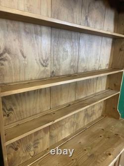 Vintage 2 Piece Pine Kitchen Dresser Rustic Farmhouse