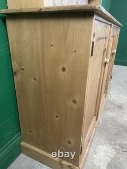 Vintage 2 Piece Pine Kitchen Dresser Rustic Farmhouse