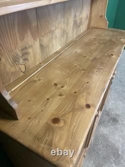 Vintage 2 Piece Pine Kitchen Dresser Rustic Farmhouse
