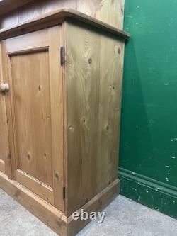 Vintage 2 Piece Pine Kitchen Dresser Rustic Farmhouse