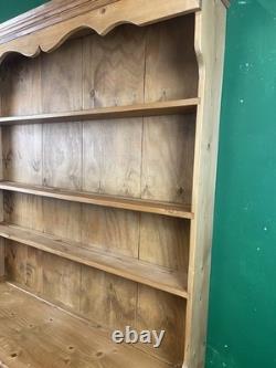 Vintage 2 Piece Pine Kitchen Dresser Rustic Farmhouse