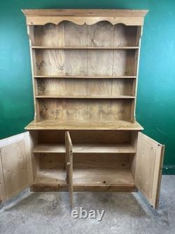 Vintage 2 Piece Pine Kitchen Dresser Rustic Farmhouse