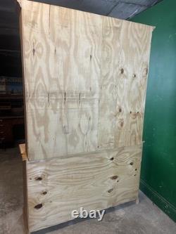 Vintage 2 Piece Pine Kitchen Dresser Rustic Farmhouse