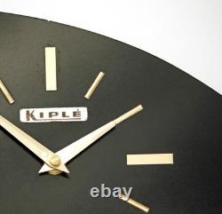 Vintage 30cm Kiple Wall Clock French Formica Retro Mid Century Atomic Wooden