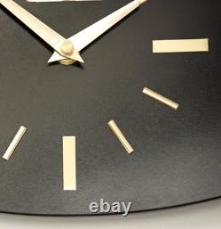 Vintage 30cm Kiple Wall Clock French Formica Retro Mid Century Atomic Wooden
