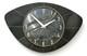 Vintage 30cm Vedette Wall Clock French Formica Retro Mid Century Atomic Wooden